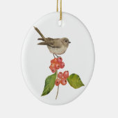Waterverf vogels "Braamsluiper" Keramisch Ornament (Rechts)