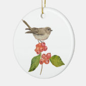 Waterverf vogels "Braamsluiper" Keramisch Ornament (Links)