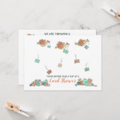 Waterverf vogels die de Kaart van de PostShower le (Voorkant / Achterkant in situ)