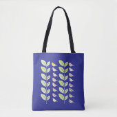 Waterverf vogels en bladeren tote bag (Voorkant)