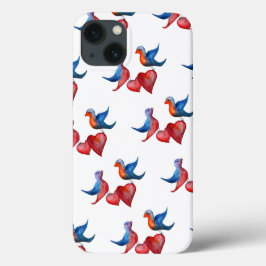 Waterverf vogels iPhone 6/6s, hard Xtreme, Love Case-Mate iPhone Case