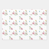 Waterverf vogels lentegoraal Moederdag Inpakpapier Vel (Voorkant)