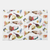 Waterverf Vogels op Snacks - Keuken Handdoeken (Horizontaal)