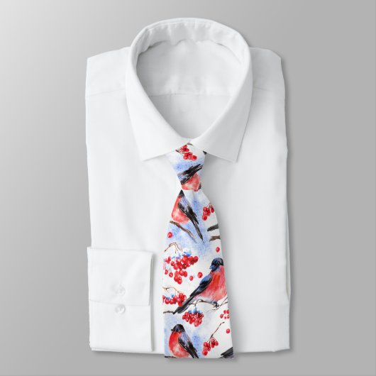 Waterverf vogels stropdas (Gebonden)