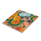 Waterverf vogels Tegeltje (Zijkant)