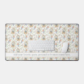 Waterverf Vogels & Vogelhuis Patroon Aangepaste te Bureaumat (Keyboard & Muis)