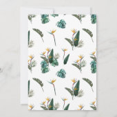 Waterverf Vogelvogel van Paradise Wreath Birthday  Kaart (Achterkant)