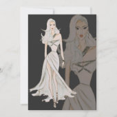 Waterverf Vogue Couture Mode Show Kaart (Voorkant)