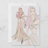 Waterverf Vogue Couture Mode Show Kaart (Voorkant)
