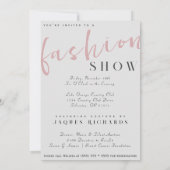 Waterverf Vogue Couture Mode Show Kaart (Achterkant)