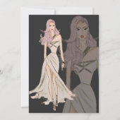 Waterverf Vogue Couture Mode Show Kaart (Voorkant)