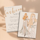 Waterverf Vogue Couture Mode Show Kaart