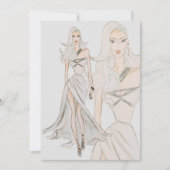 Waterverf Vogue Couture Mode Show Kaart (Voorkant)