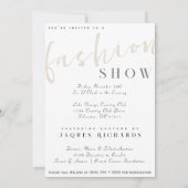 Waterverf Vogue Couture Mode Show Kaart (Achterkant)