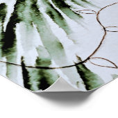 Waterverf Vogue Mode Model Vakantie Poster (Hoek)