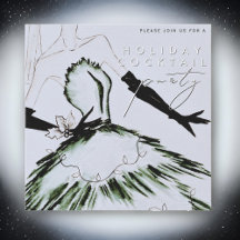 Waterverf Vogue Mode Vakantie Cocktail Party