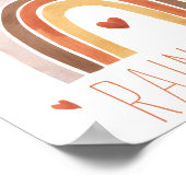 Waterverf Volg uw regenboog Poster (Hoek)