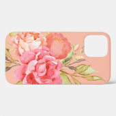 Waterverf volken en Rozen iPhone / iPad case (Achterkant (horizontaal))