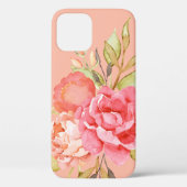 Waterverf volken en Rozen iPhone / iPad case (Achterkant)
