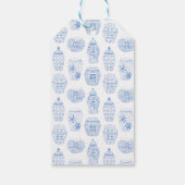 Waterverf volken in het Vrijgezellenfeest Ginger J Cadeaulabel (Achterkant)