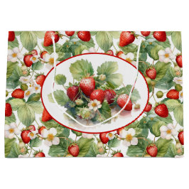 Waterverf voor aardbeien in Cute Strawberries Groot Cadeauzakje