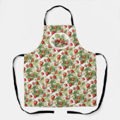 Waterverf voor aardbeien in Cute Strawberries Schort (Voorkant)