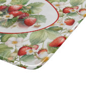 Waterverf voor aardbeien in Cute Strawberries Snijplank (Hoek)