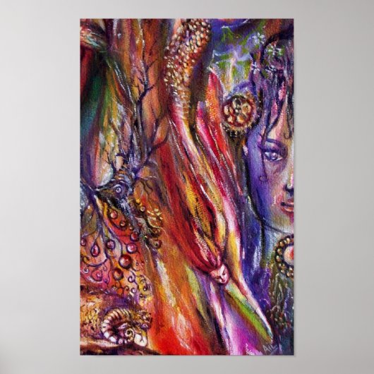 WATERVERF voor Artrische legende van VIVIEN EN MER Poster (Voorkant)