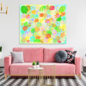 WATERVERF VOOR ASTER- EN CONE-STROMEN EN TROPISCHE CANVAS AFDRUK (Insitu (Woonkamer))