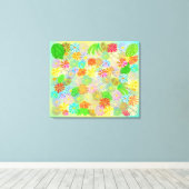 WATERVERF VOOR ASTER- EN CONE-STROMEN EN TROPISCHE CANVAS AFDRUK (Insitu (Houten vloer))