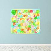 WATERVERF VOOR ASTER- EN CONE-STROMEN EN TROPISCHE CANVAS AFDRUK (Insitu (Houten vloer))