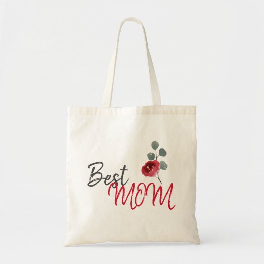 Waterverf voor beste moederdag Floral Tote Bag (Voorkant)