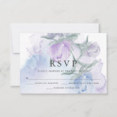 Waterverf voor bijtende Floral Buds RSVP Kaartje (Voorkant)