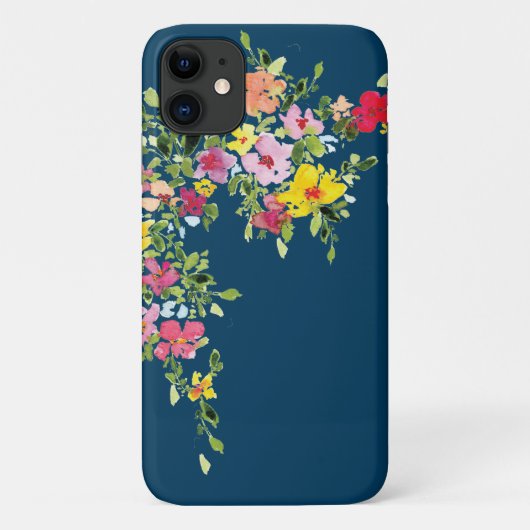 Waterverf voor bloembloem, in ongewijzigde staat Case-Mate iPhone case (Achterkant)