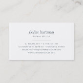 Waterverf voor Blush en Sage Floral Visitekaartje (Achterkant)