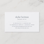 Waterverf voor Blush en Sage Floral Visitekaartje (Achterkant)