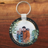 Waterverf voor botanische groenparen van gulden Fl Sleutelhanger (Voorkant)