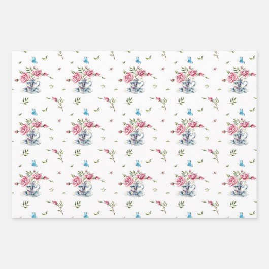 Waterverf voor Bruidstheepartij Inpakpapier Vel (Voorkant)