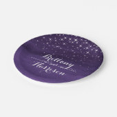 Waterverf voor bruiloft, bord aangepast 's nachts (Gekanteld)