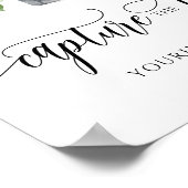 Waterverf voor bruiloft Hashtag Sign Share Poster (Hoek)