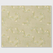 Waterverf voor bruiloft Vloeibaar patroon afdrukke Cadeaupapier (Vlak)