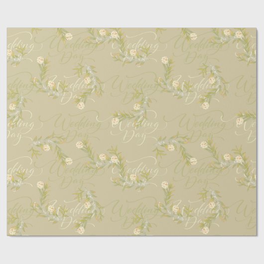 Waterverf voor bruiloft Vloeibaar patroon afdrukke Cadeaupapier (Vlak)