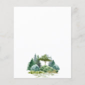 Waterverf voor budgetbruiloft bosbomen (Achterkant)