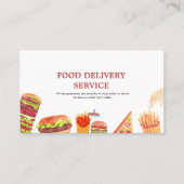 Waterverf voor de levering van levensmiddelen visitekaartje (Voorkant)