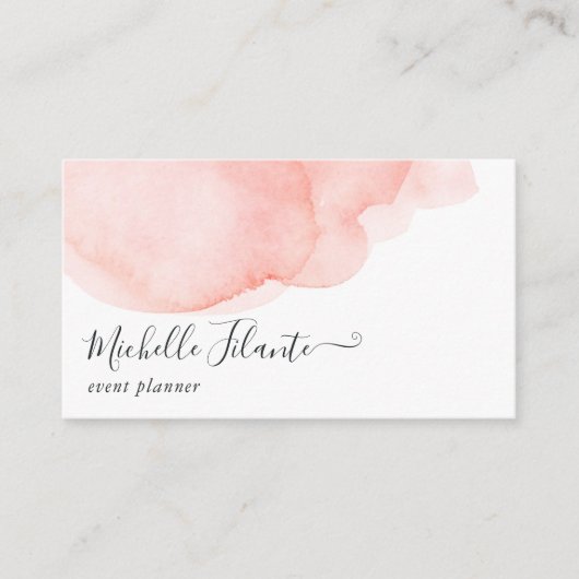 Waterverf voor de marine en Blush Visitekaartje (Voorkant)