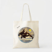 Waterverf voor de zegen van Orca, Killer Whales Tote Bag (Voorkant)