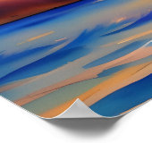 Waterverf voor de Zonnevisserij in de Tranquil Oce Poster (Hoek)