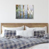 Waterverf voor eenden canvas afdruk (Insitu (Slaapkamer))