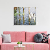 Waterverf voor eenden canvas afdruk (Insitu (Woonkamer))