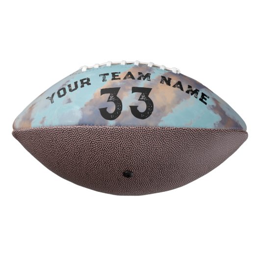 Waterverf voor eigen afspeelnaam en nummerteam american football (Gedraaid 270)